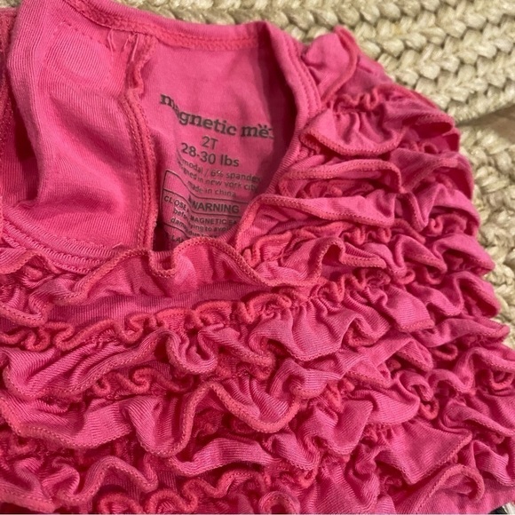 Magnetic Me FLITTER FLUTTER DRESS Girls 2T pink butterfly - Picture 4 of 6